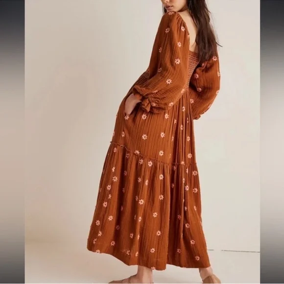 RARE Free People | Dahlia Embroidered Maxi Dress | XS - Picture 4 of 16